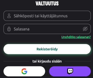 Kirjaudu sisään